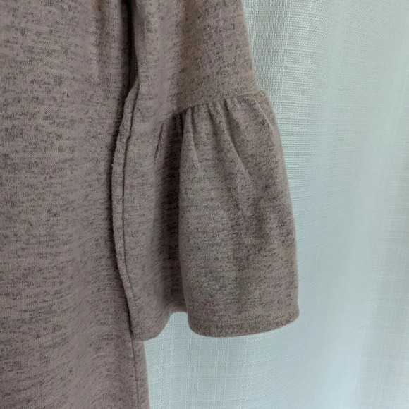 A.n.a Rose Quart Heater Sweater Dress with Bell Sleeves Size XS Dusty Pink - Picture 3 of 8